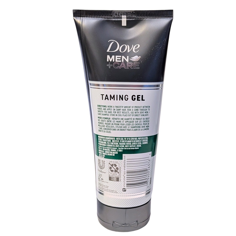 Dove Men+Care Taming Gel High Hold & Shine 7 oz 3 Pack Tubes Hair Styling - Picture 4 of 4